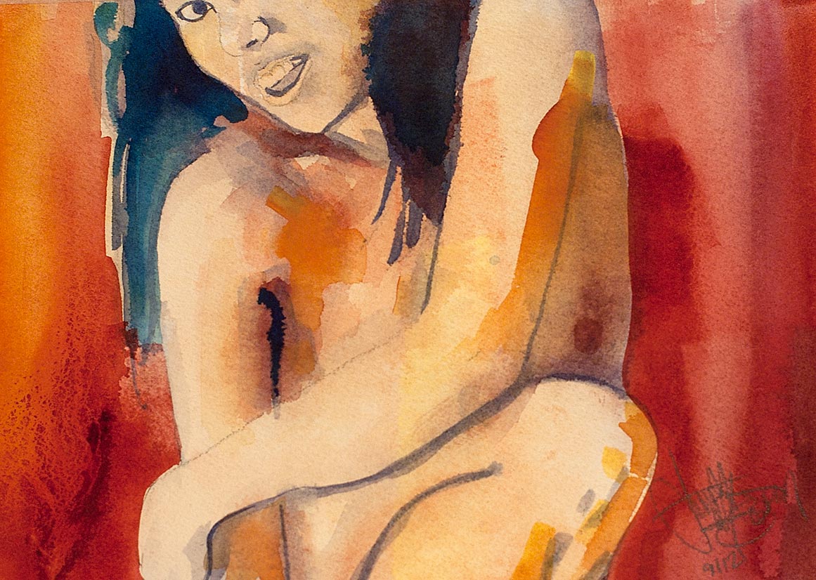 Untitled watercolor painting by Jamie Berry